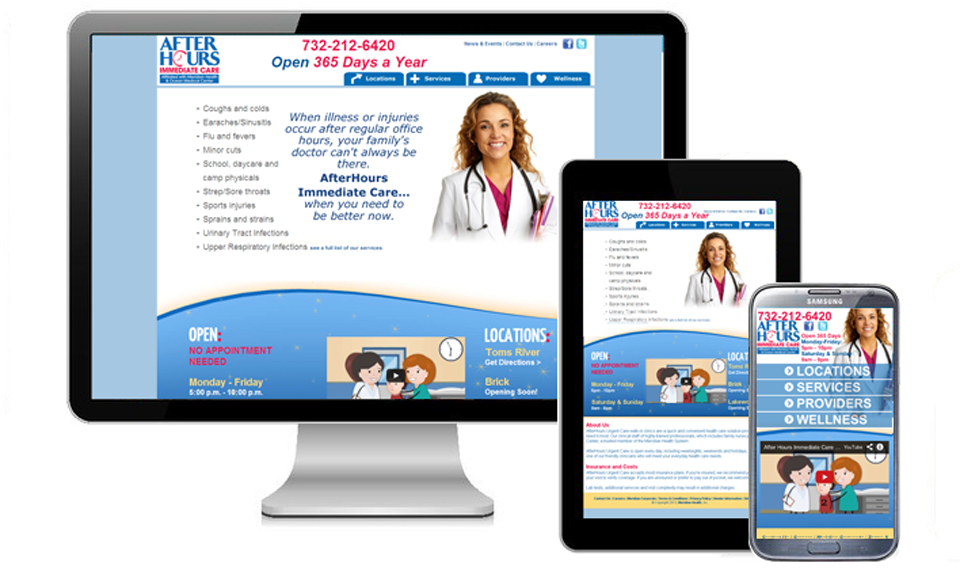 After Hours Immediate Care Responsive Website