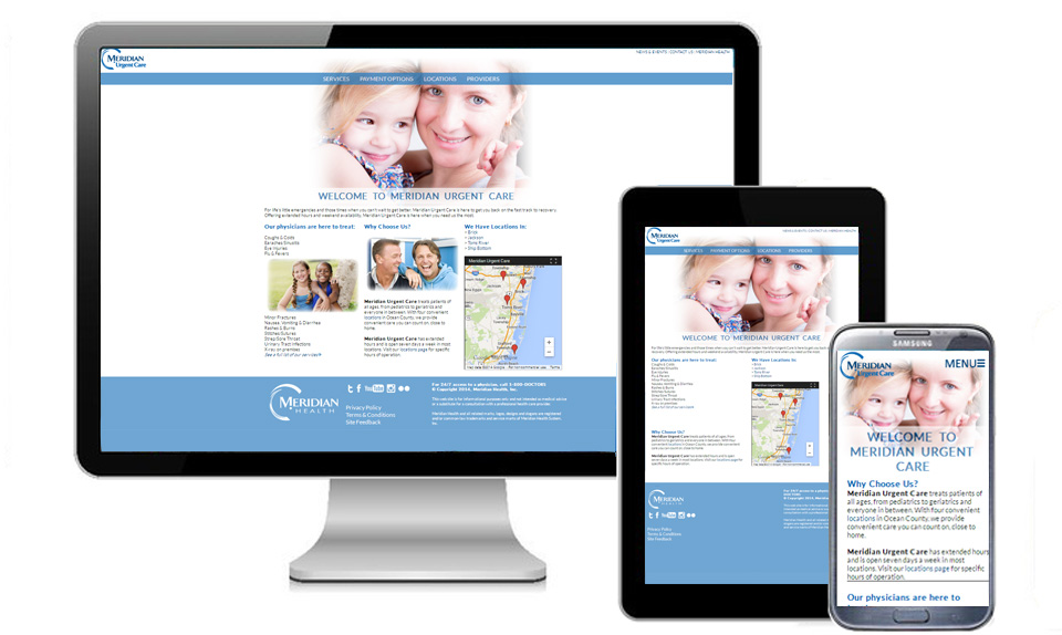 Meridian Urgent Care Responsive Website
